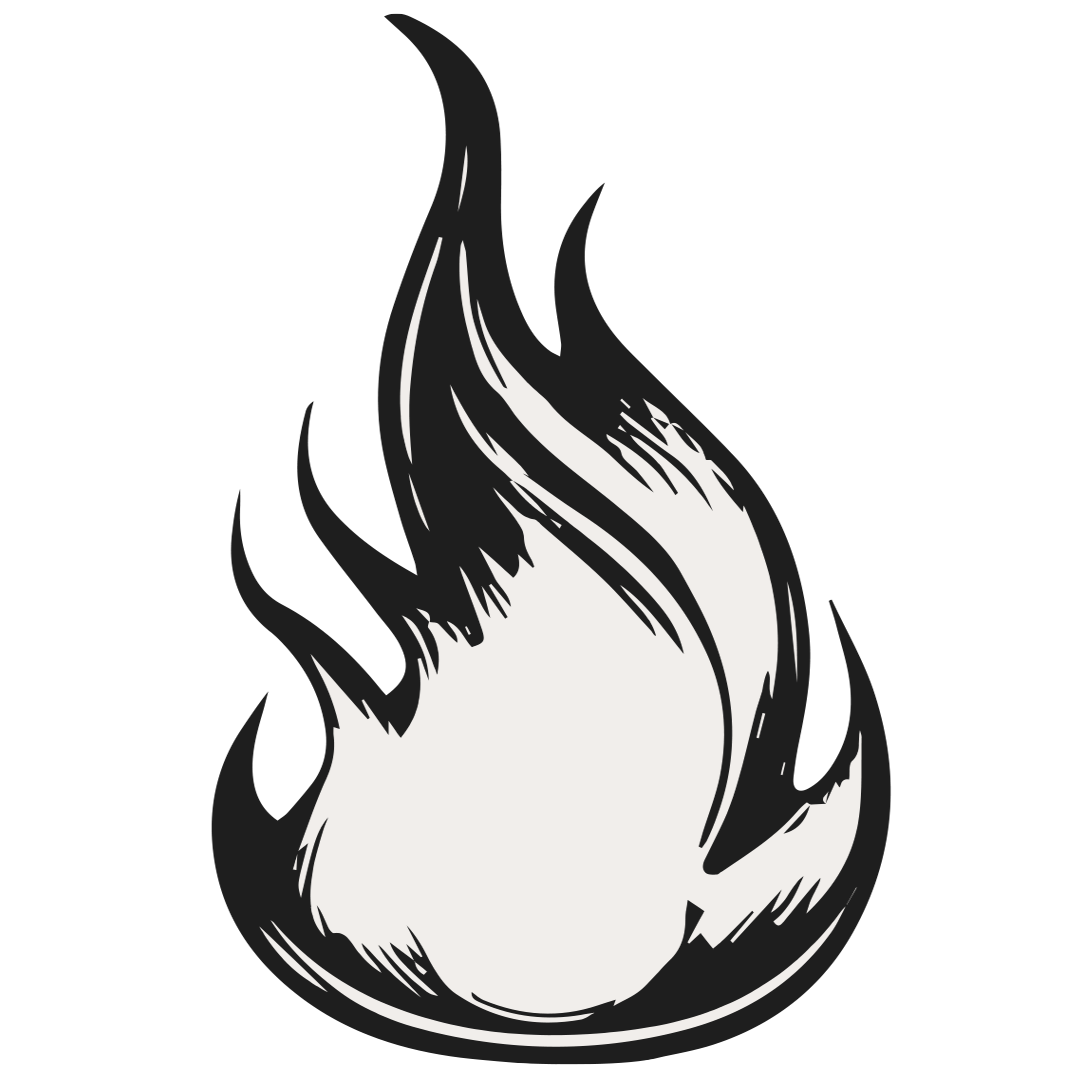 Vlam Element zwart
