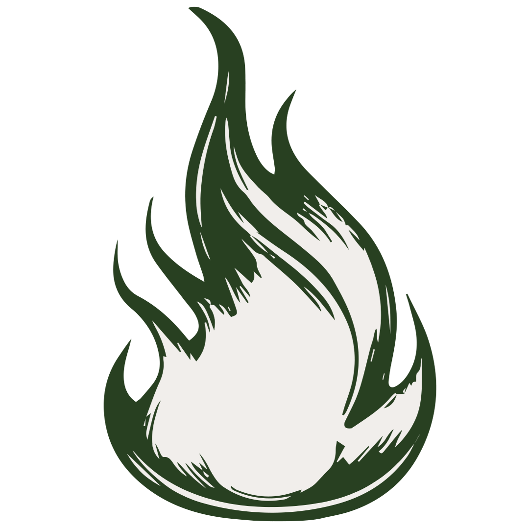 Vlam Element donkergroen